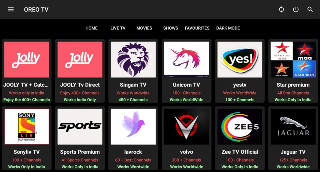 OREO TV APK Brand New Streaming App For Live TV